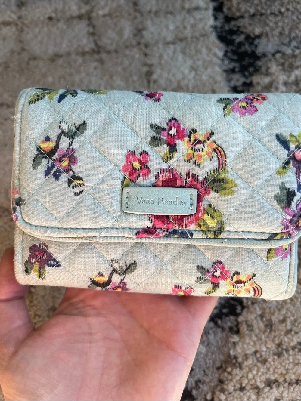 Vera Bradley Quilted RFID Riley compact wallet - Picture 6 of 8